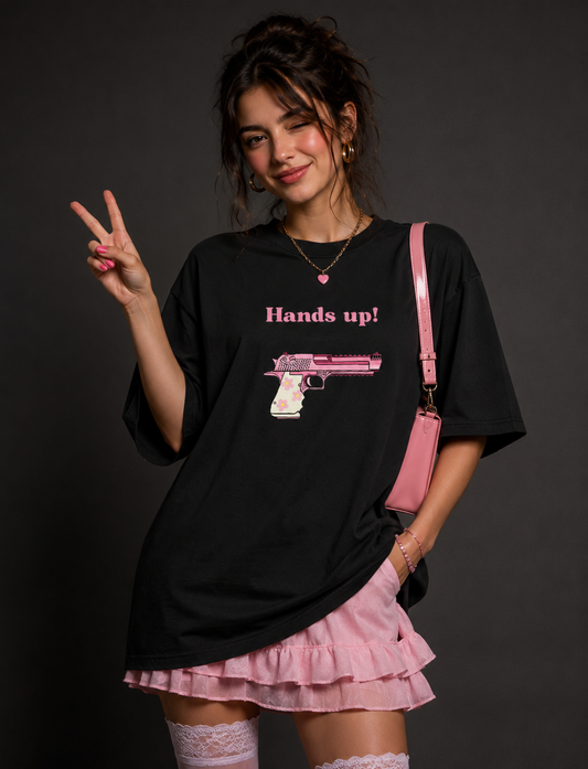 Hands Up! Women Oversized T-Shirt