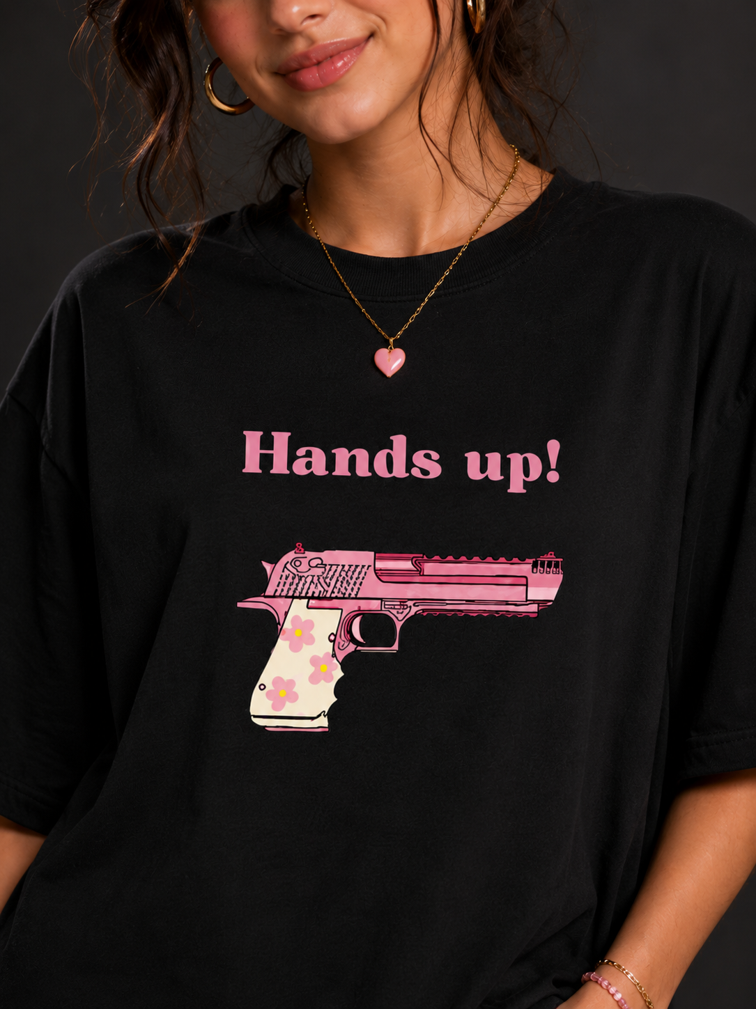 Hands Up! Women Oversized T-Shirt