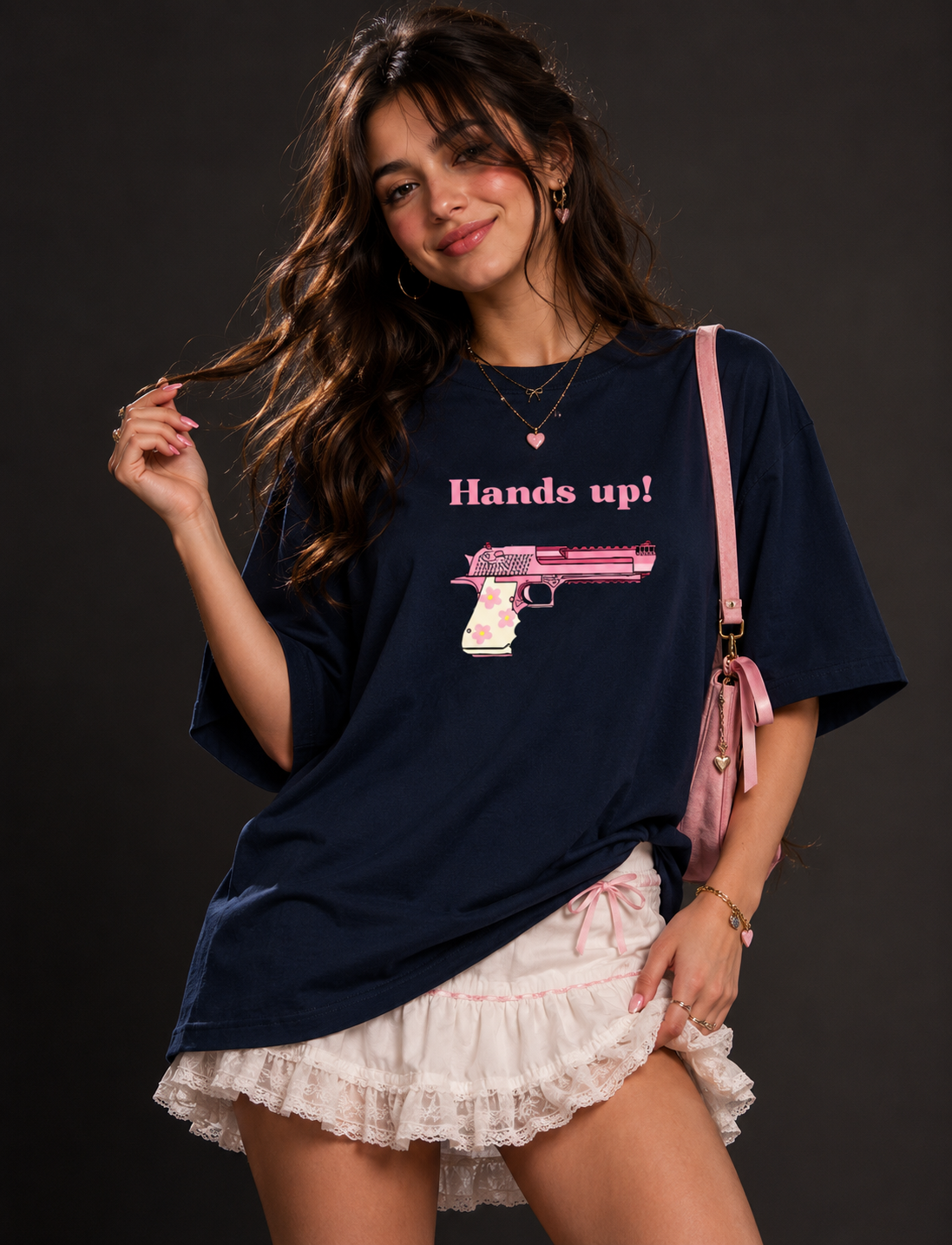 Hands Up! Women Oversized T-Shirt
