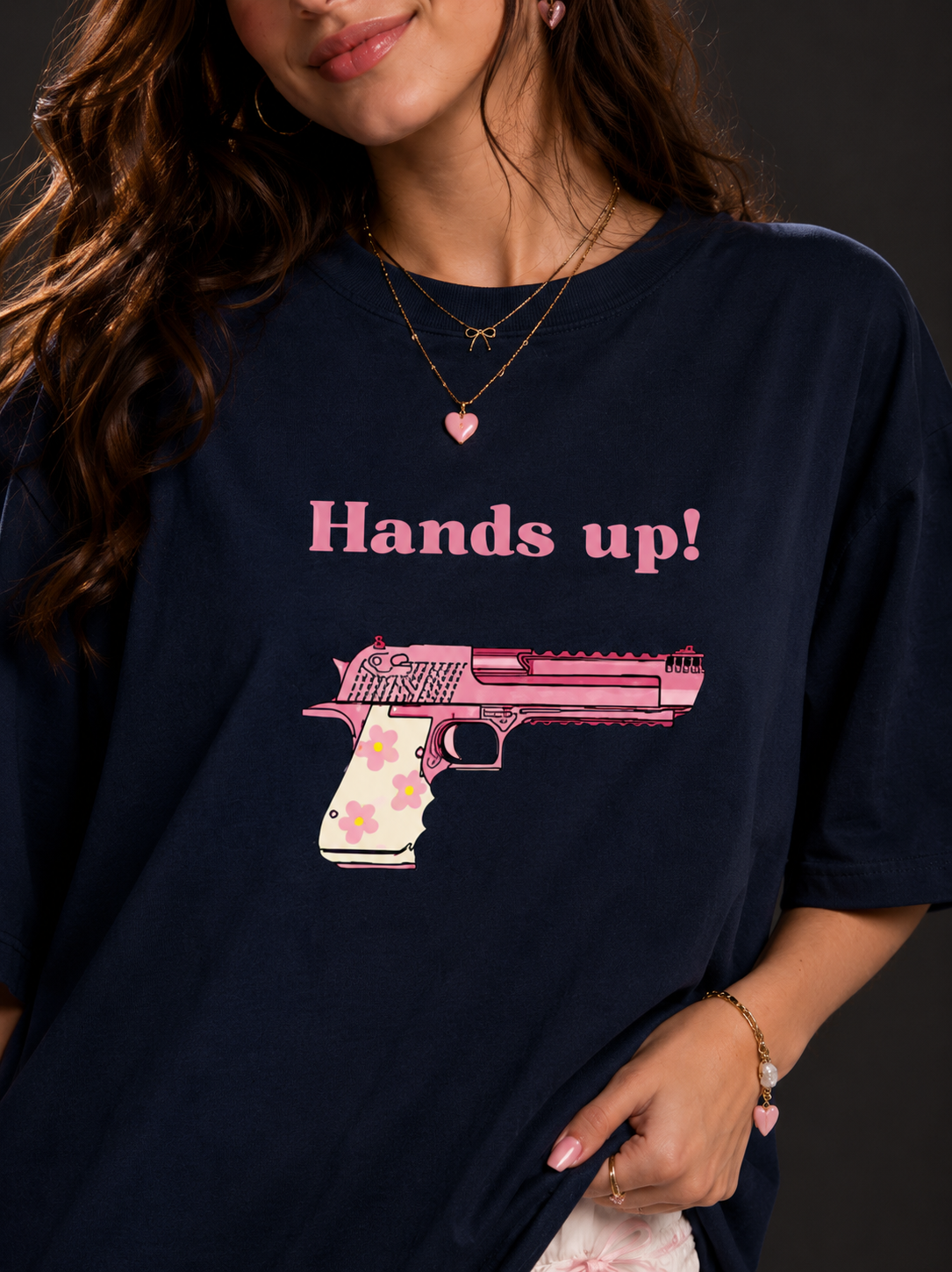 Hands Up! Women Oversized T-Shirt