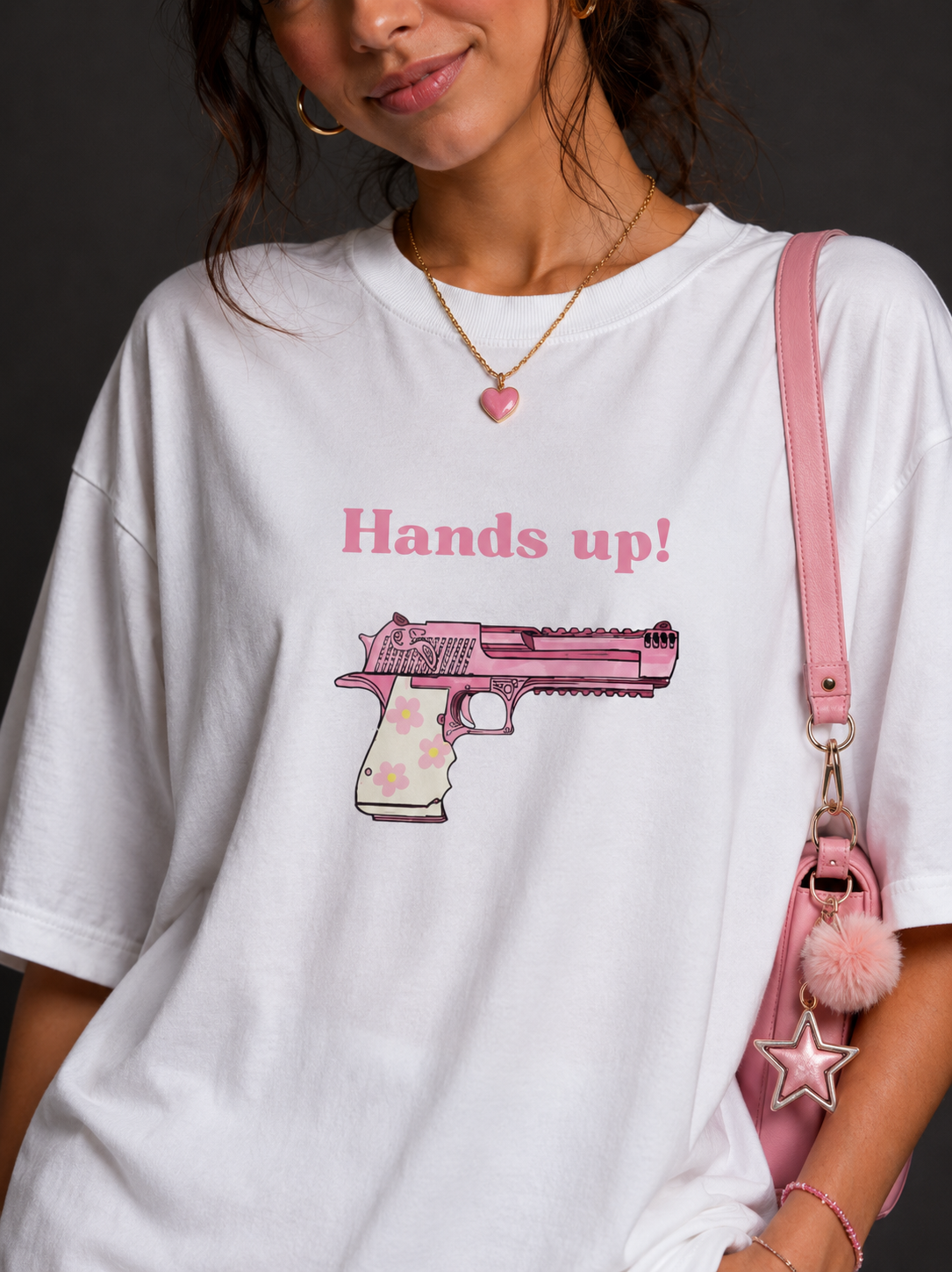 Hands Up! Women Oversized T-Shirt