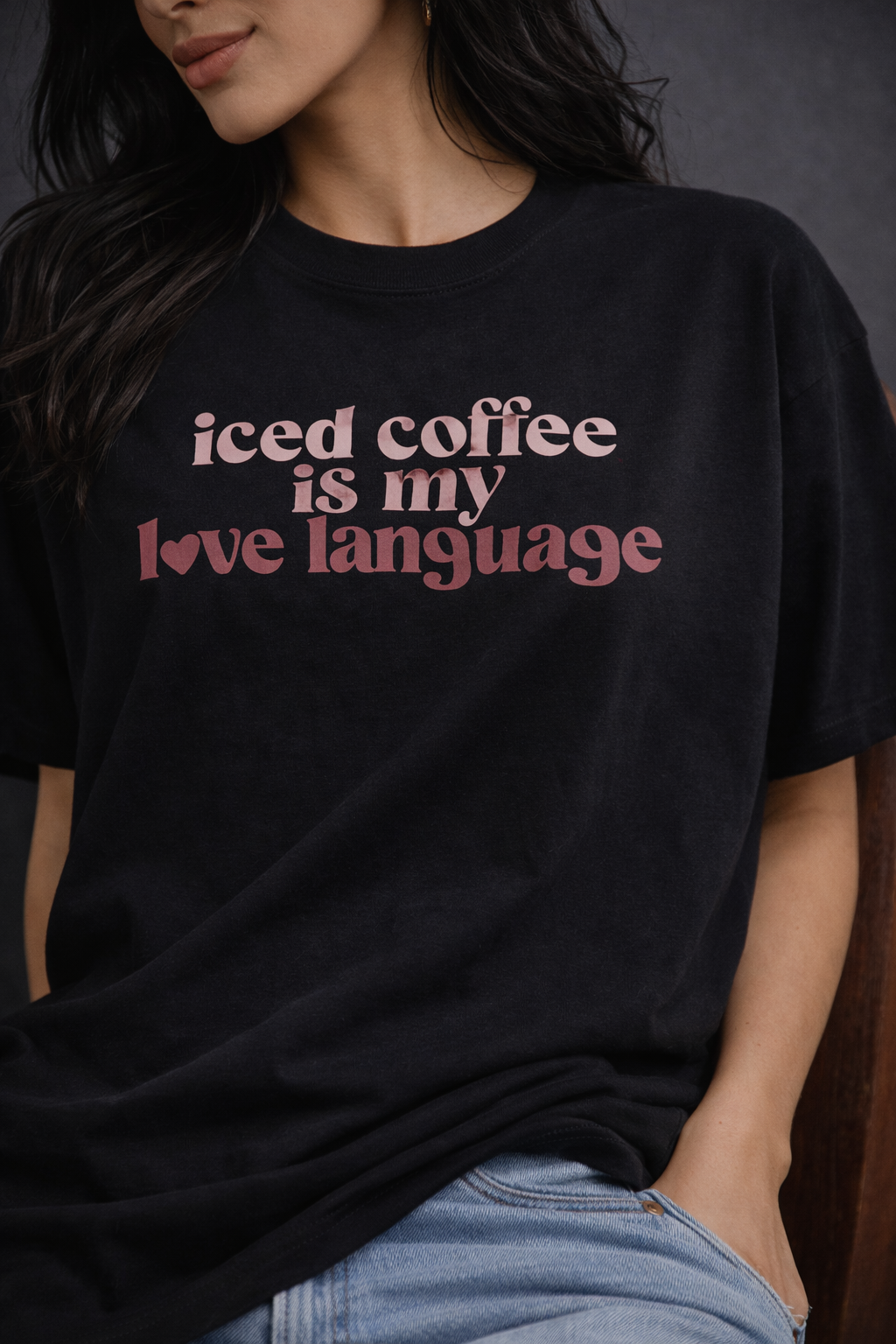 Iced Coffee Is My Love Language Oversized T-Shirt