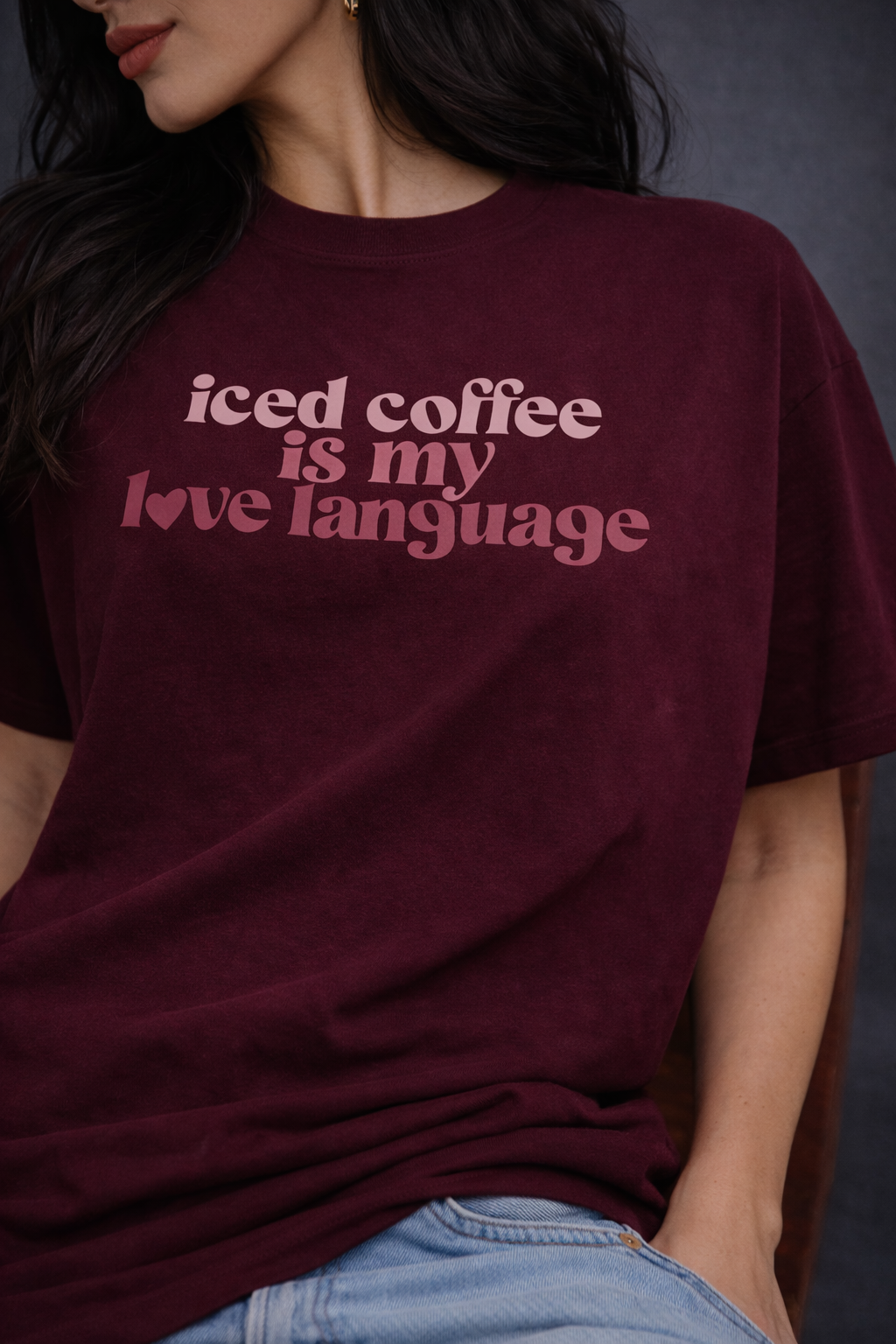 Iced Coffee Is My Love Language Oversized T-Shirt