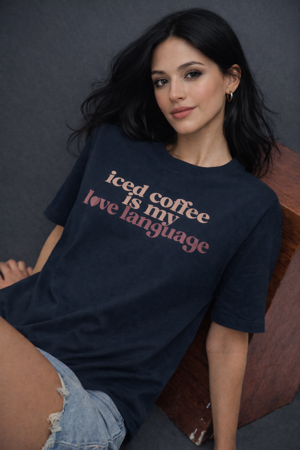 Iced Coffee Is My Love Language Oversized T-Shirt