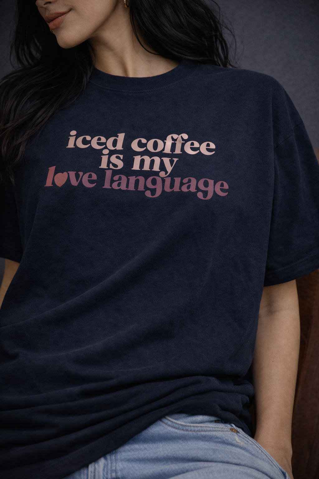 Iced Coffee Is My Love Language Oversized T-Shirt