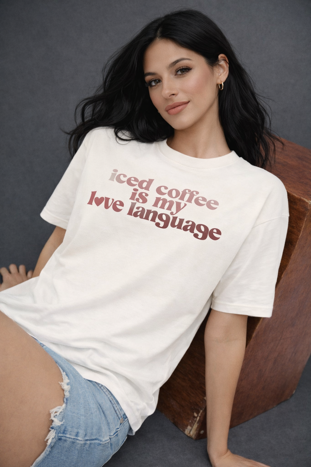 Iced Coffee Is My Love Language Oversized T-Shirt