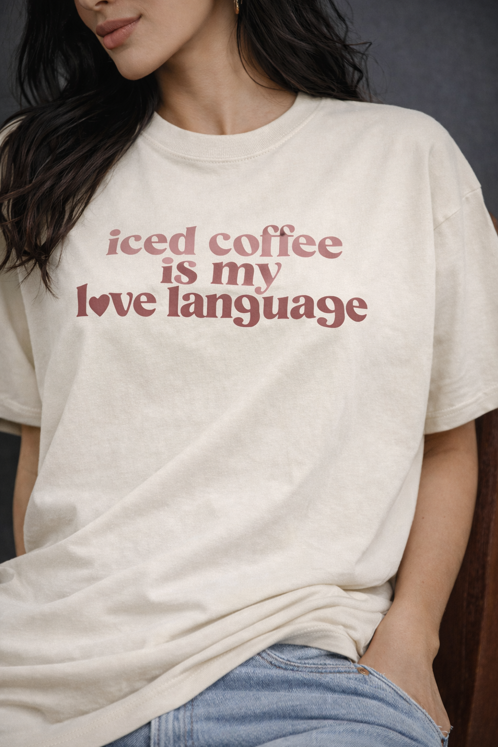 Iced Coffee Is My Love Language Oversized T-Shirt