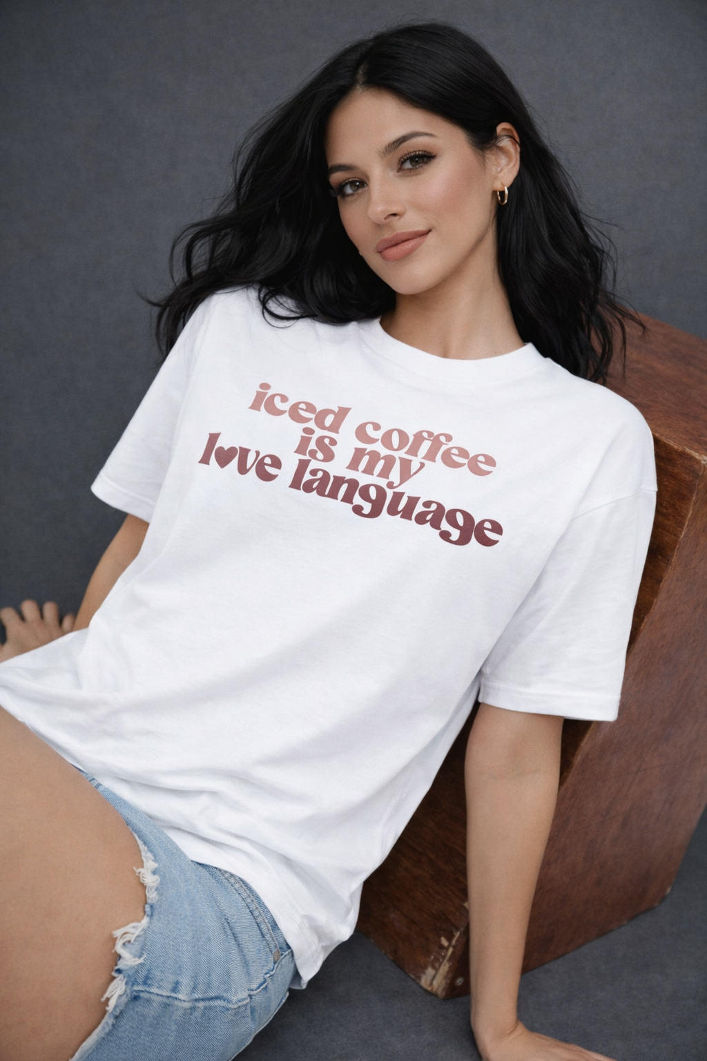 Iced Coffee Is My Love Language Oversized T-Shirt