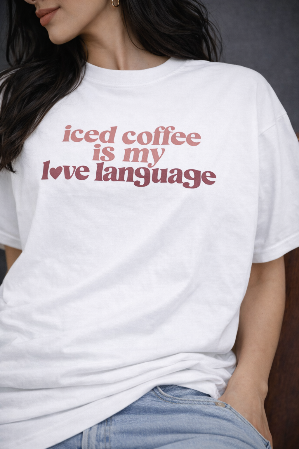 Iced Coffee Is My Love Language Oversized T-Shirt
