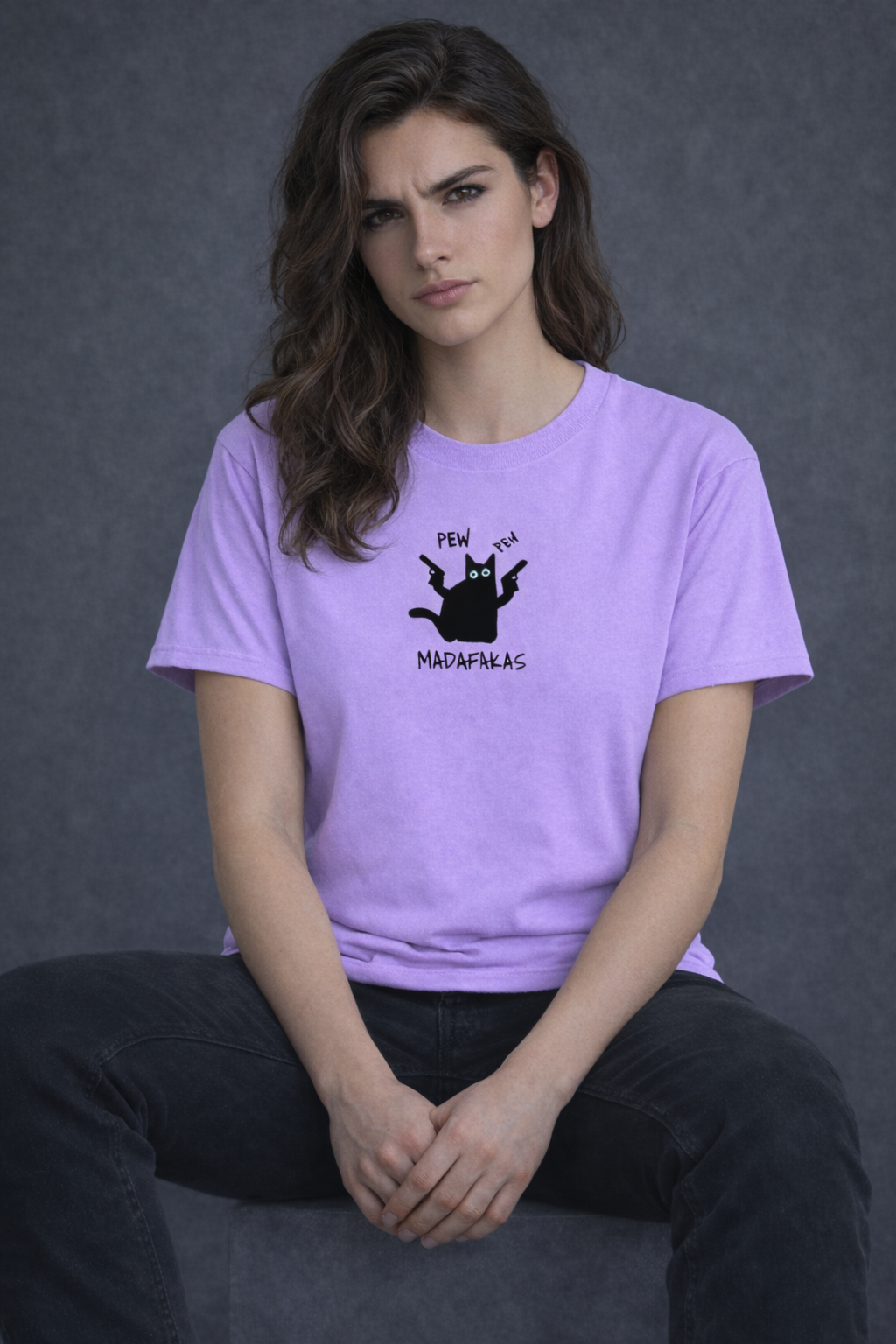 Pew Pew Women Oversized T-Shirt