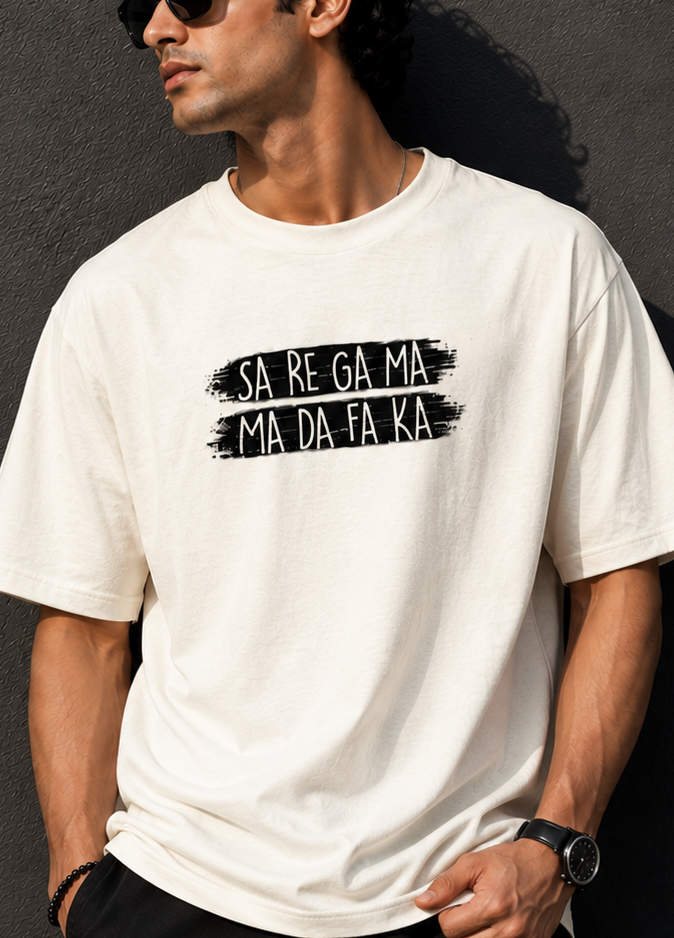 Sa Re Ga Ma Oversized T-Shirt