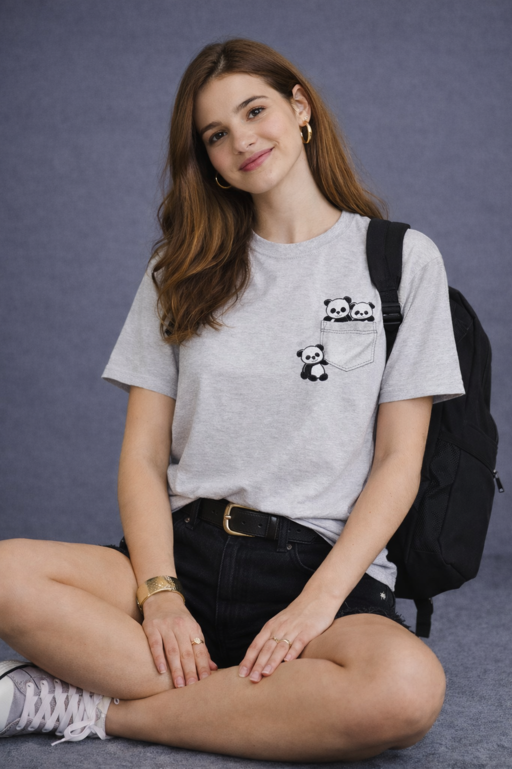 Pocket Pandas Oversized T-Shirt