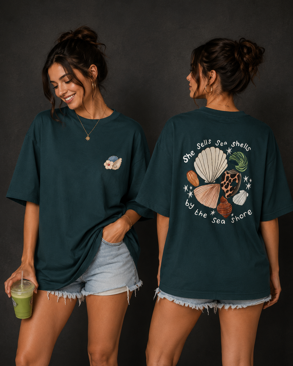 Sea Shells Oversized T-Shirt