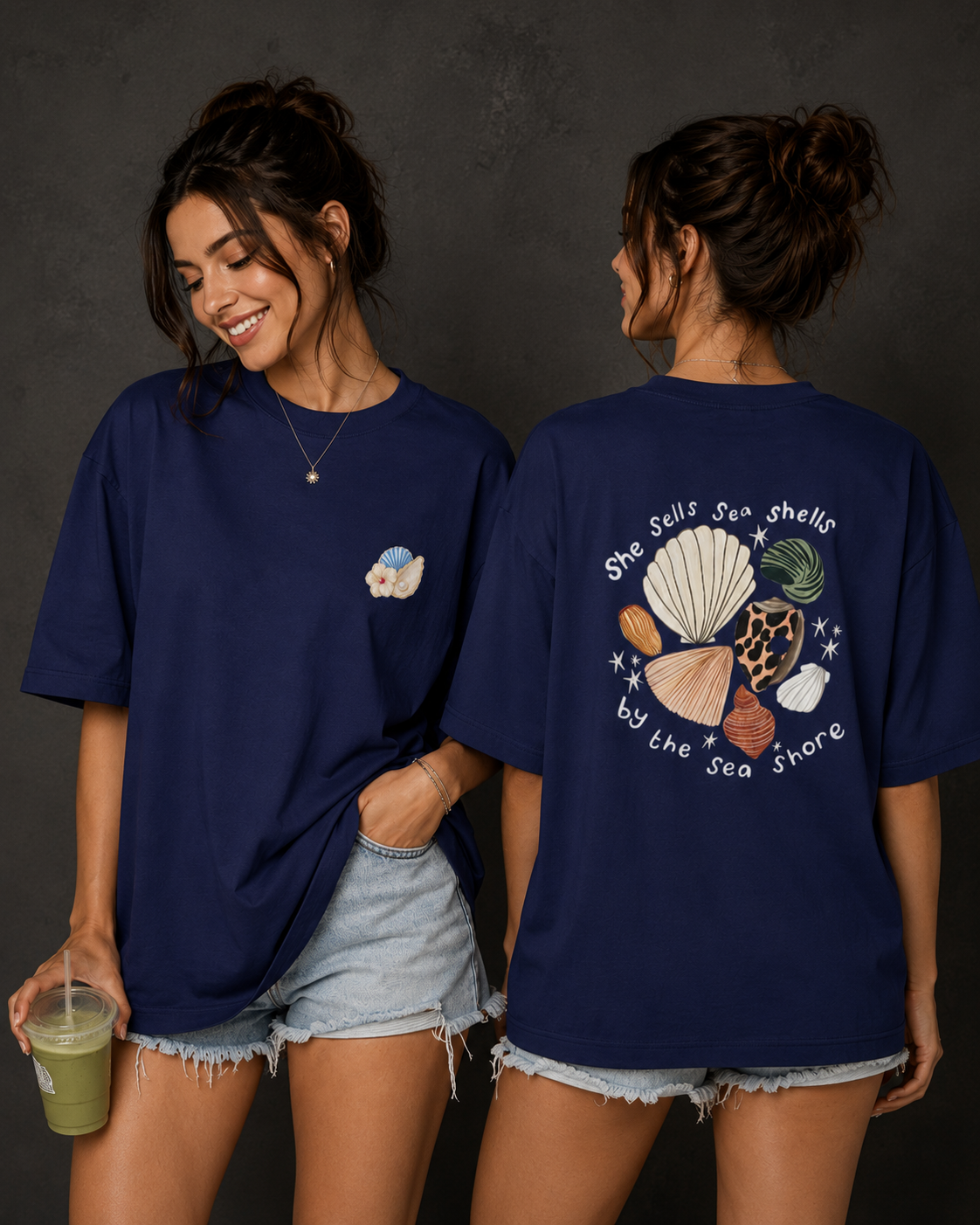 Sea Shells Oversized T-Shirt