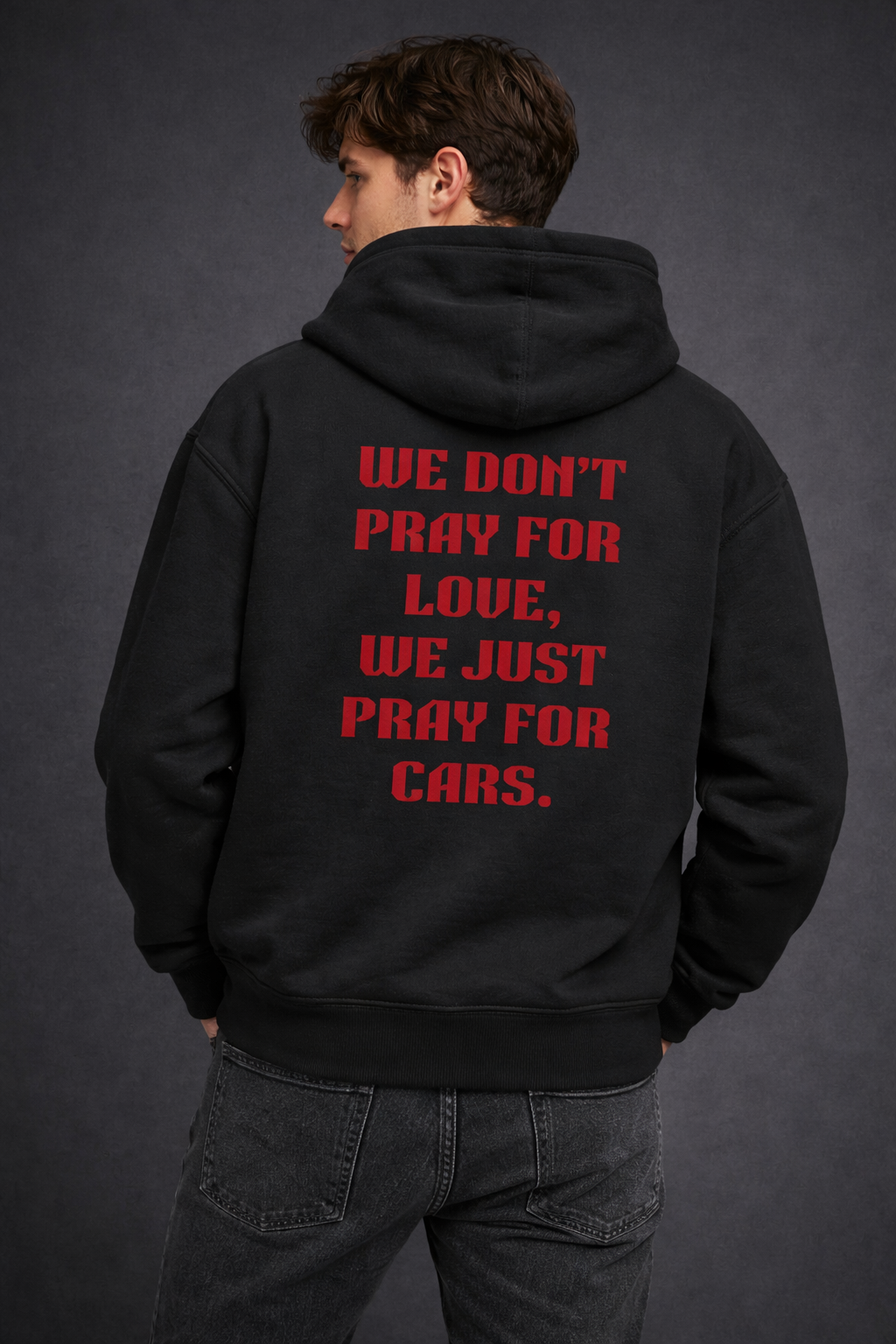 We Just Pray For Cars Oversized Hoodie