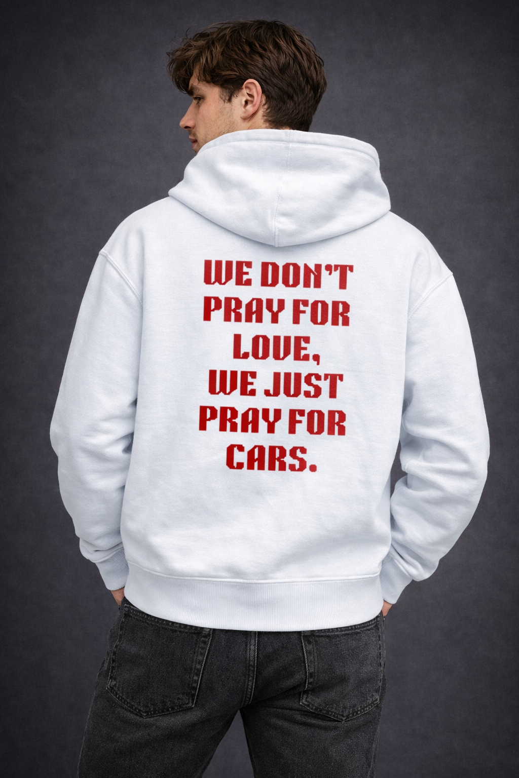 We Just Pray For Cars Oversized Hoodie