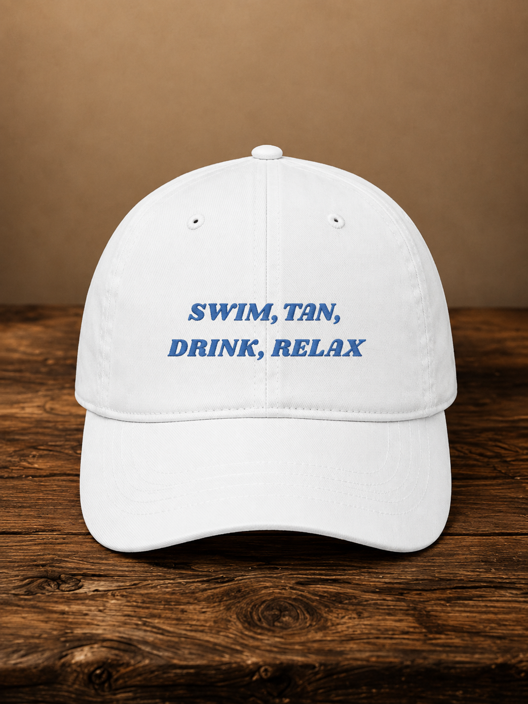 Swim, Tan, Drink, Relax BaseBall Cap