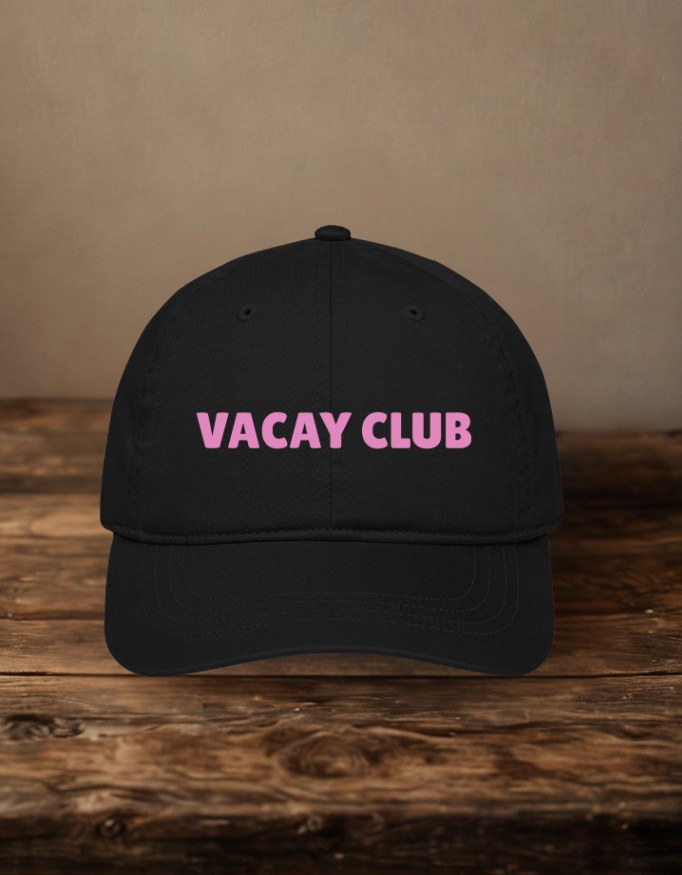 Vacay Club Embroidered Baseball Cap