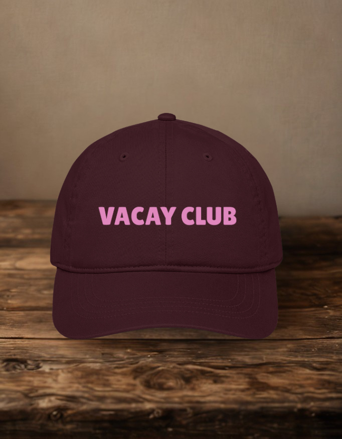Vacay Club Embroidered Baseball Cap