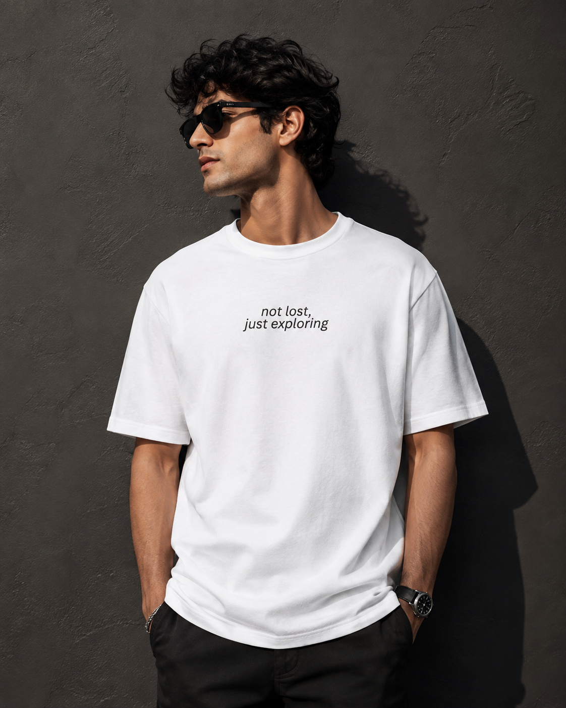 Not Lost, Just Exploring Oversized T-Shirt