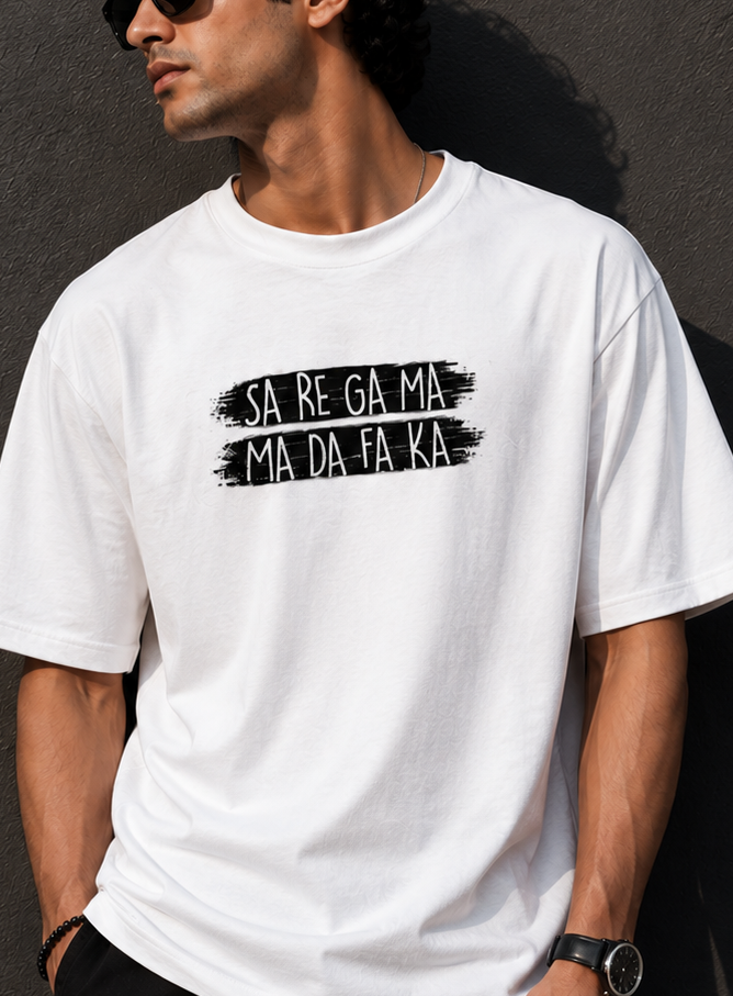 Sa Re Ga Ma Oversized T-Shirt